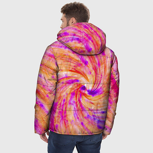Мужская зимняя куртка Color swirls / 3D-Светло-серый – фото 4