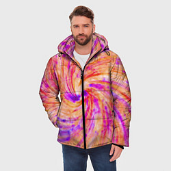 Куртка зимняя мужская Color swirls, цвет: 3D-светло-серый — фото 2