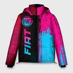 Куртка зимняя мужская Fiat - neon gradient: по-вертикали, цвет: 3D-черный