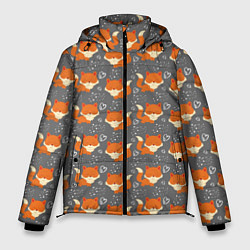 Мужская зимняя куртка Веселые лисички