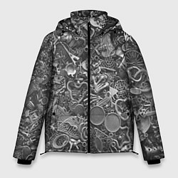 Мужская зимняя куртка Металлические предметы