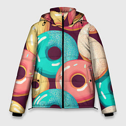 Куртка зимняя мужская Пончики и только пончики, цвет: 3D-светло-серый