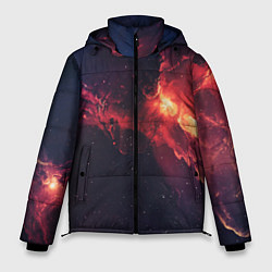 Мужская зимняя куртка Красивая космическая туманность