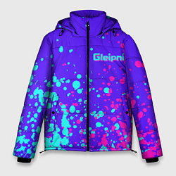 Куртка зимняя мужская Глейпнир краска арт, цвет: 3D-черный