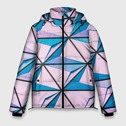 Мужская зимняя куртка Абстрактные геометрические панели