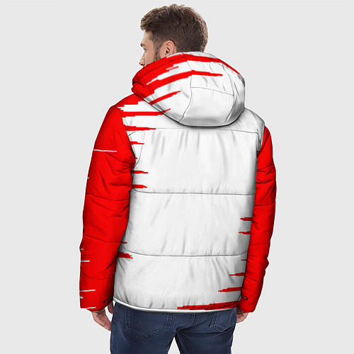 Мужская зимняя куртка Undertale фриск / 3D-Красный – фото 4