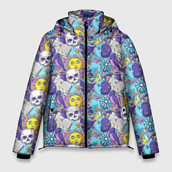 Куртка зимняя мужская Череп и солнце, цвет: 3D-светло-серый