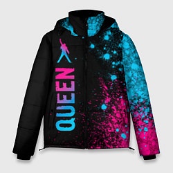 Куртка зимняя мужская Queen - neon gradient: по-вертикали, цвет: 3D-черный