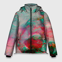 Мужская зимняя куртка Абстрактные переливающиеся краски