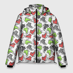 Мужская зимняя куртка Кеды разноцветные поп арт