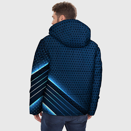 Мужская зимняя куртка Ford Абстракция карбон / 3D-Светло-серый – фото 4