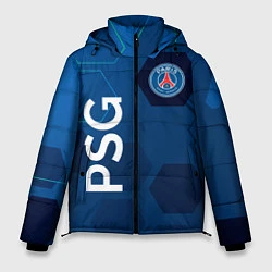 Куртка зимняя мужская PSG абстракция, цвет: 3D-черный
