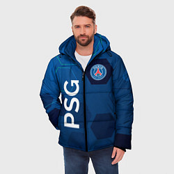Куртка зимняя мужская PSG абстракция, цвет: 3D-черный — фото 2