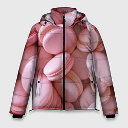 Куртка зимняя мужская Красные и розовые кексы, цвет: 3D-светло-серый