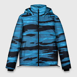 Куртка зимняя мужская Волны Камуфляж, цвет: 3D-красный