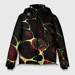 Куртка зимняя мужская Кислотные разломы на поверхности, цвет: 3D-светло-серый