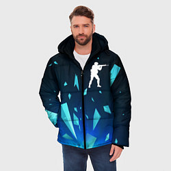 Куртка зимняя мужская Counter Strike взрыв частиц, цвет: 3D-черный — фото 2