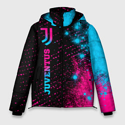 Мужская зимняя куртка Juventus - neon gradient: по-вертикали