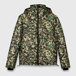 Куртка зимняя мужская Камуфляж Woodland мелкий, цвет: 3D-красный
