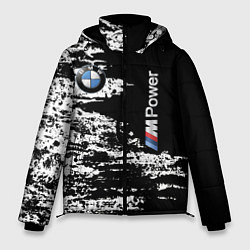 Куртка зимняя мужская BMW M Power - pattern, цвет: 3D-светло-серый