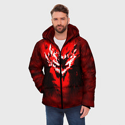 Куртка зимняя мужская SHADOW FIEND PHONK ZXC, цвет: 3D-красный — фото 2