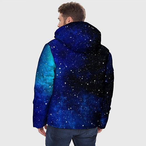 Мужская зимняя куртка Чистое звездное небо / 3D-Красный – фото 4