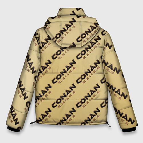 Мужская зимняя куртка Конан эксайлс узор / 3D-Светло-серый – фото 2