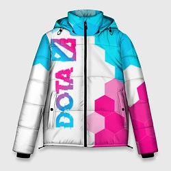 Куртка зимняя мужская Dota neon gradient style: по-вертикали, цвет: 3D-черный