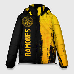 Мужская зимняя куртка Ramones - gold gradient: по-вертикали