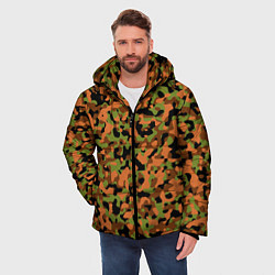 Куртка зимняя мужская Камуфляж осенний лес мелкий, цвет: 3D-черный — фото 2