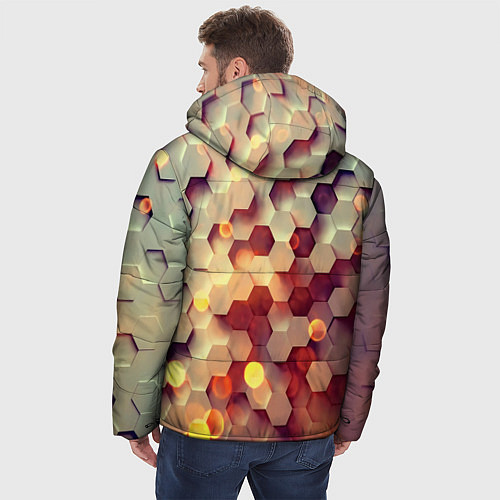 Мужская зимняя куртка Ультра блики / 3D-Светло-серый – фото 4