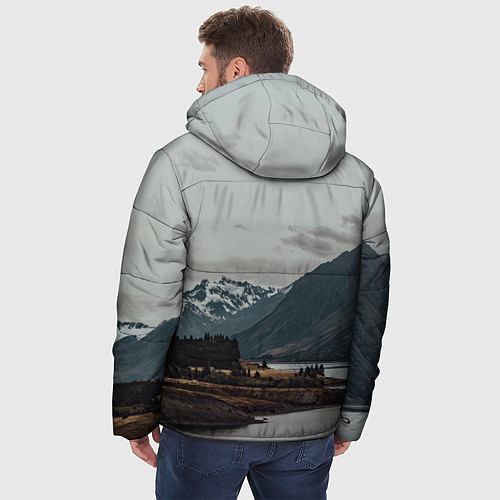 Мужская зимняя куртка Островoк на озере / 3D-Красный – фото 4