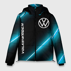 Куртка зимняя мужская Volkswagen неоновые лампы, цвет: 3D-черный