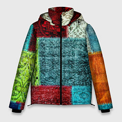 Куртка зимняя мужская Patchwork - art, цвет: 3D-светло-серый