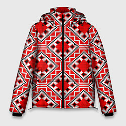 Мужская зимняя куртка Белорусская вышивка - орнамент