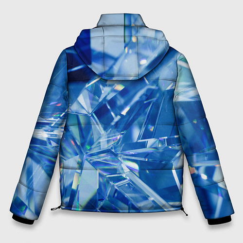 Мужская зимняя куртка Кристаллики / 3D-Светло-серый – фото 2