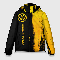 Мужская зимняя куртка Volkswagen - gold gradient: по-вертикали