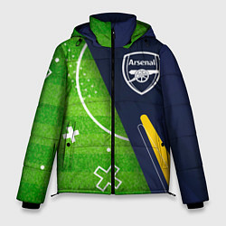Куртка зимняя мужская Arsenal football field, цвет: 3D-черный