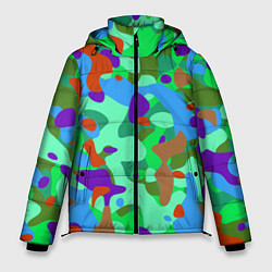 Куртка зимняя мужская Абстракция цвета, цвет: 3D-красный