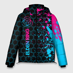 Мужская зимняя куртка Elden Ring - neon gradient: по-вертикали