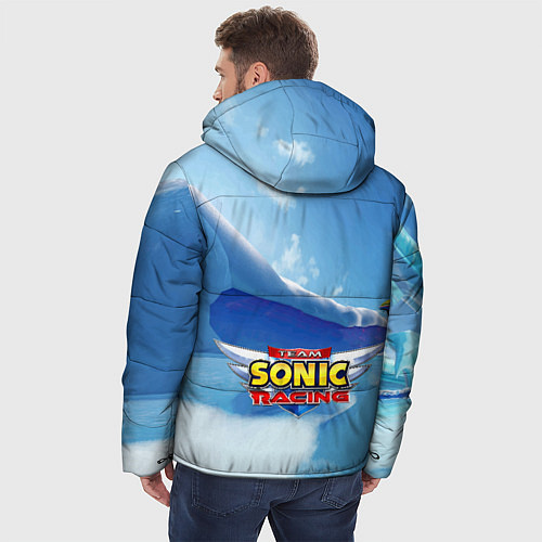 Мужская зимняя куртка Blaze the Cat - Team Sonic racing / 3D-Светло-серый – фото 4