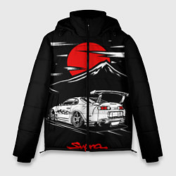Куртка зимняя мужская Тойота супра - JDM Style, цвет: 3D-красный