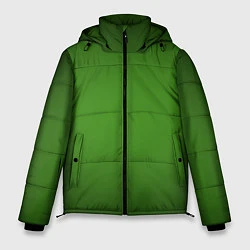 Куртка зимняя мужская Зеленый с затемняющей виньеткой, цвет: 3D-черный