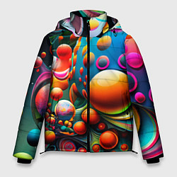 Мужская зимняя куртка Абстрактные космические шары
