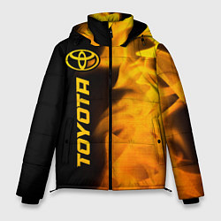 Мужская зимняя куртка Toyota - gold gradient: по-вертикали