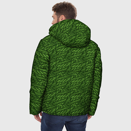 Мужская зимняя куртка Милитари перо / 3D-Красный – фото 4