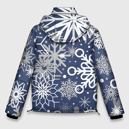 Мужская зимняя куртка Волшебный снегопад / 3D-Светло-серый – фото 2