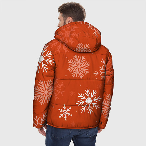 Мужская зимняя куртка Orange snow / 3D-Красный – фото 4