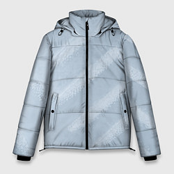 Куртка зимняя мужская Снежный узор, цвет: 3D-черный