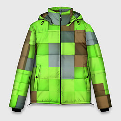 Куртка зимняя мужская Артем майнкрафт, цвет: 3D-черный